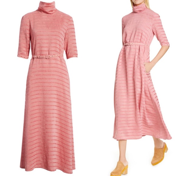 Rachel Comey Sola Mock Neck Midi Dress Size 6 NWT - Picture 1 of 12